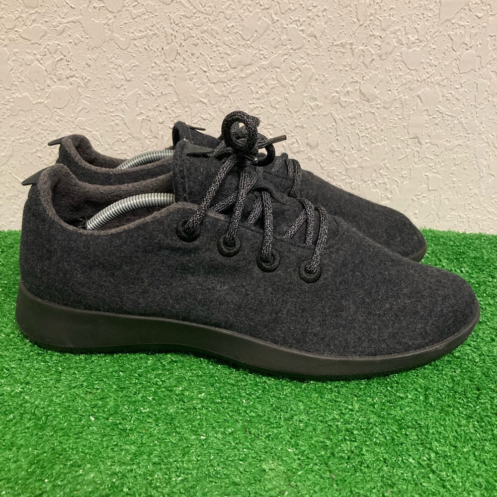 Allbirds Wool Runners Casual Comfort Shoes Black Charcoal Men’s Size 12 Lace up